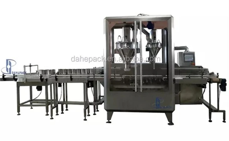 Milk Powder Filling Nitrogen Flushing And Seaming Line